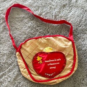 Vintage Snoopy Play Purse Bag Woodstock Toy